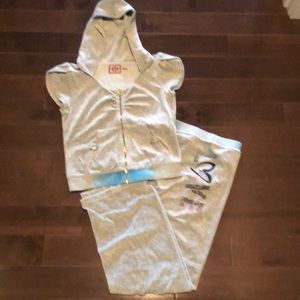 Juicy Couture velour warm up